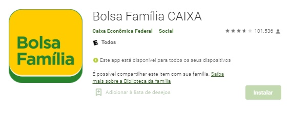 App Android Do Bolsa Família Para Verificar Saldo No Celular App Android Do Bolsa Família Para Verificar Saldo No Celular / Fonte: Google Play