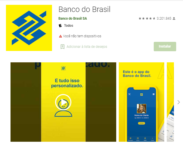 Consultar Saldo Da Conta Poupança Do Banco Do Brasil Fonte: Google Play